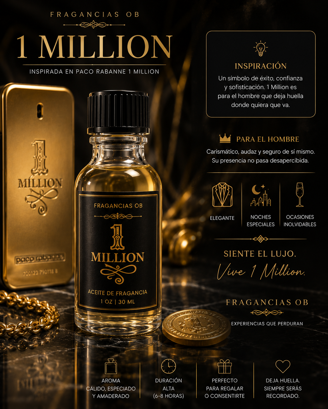 Paco Rabanne 1 Million (Type) (M) 1oz