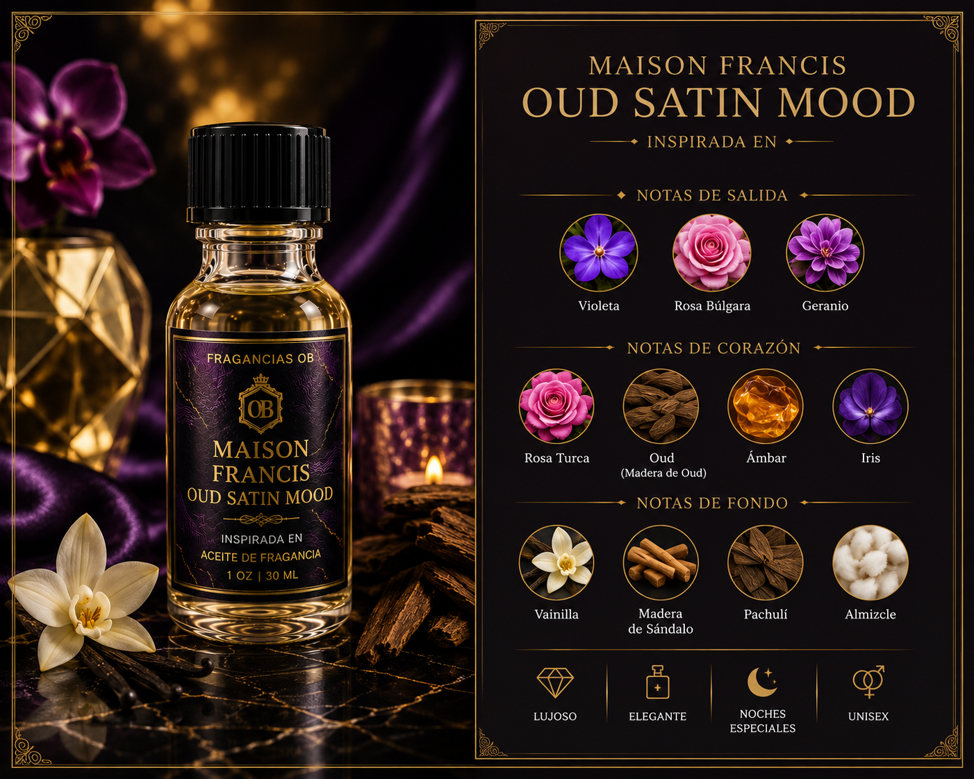 Maison Francis Oud Satin Mood (Type) unixes